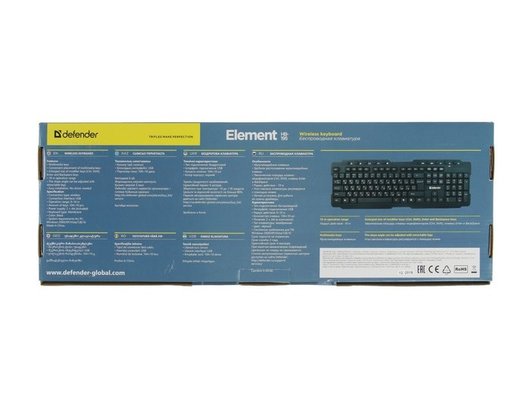 Клавиатура беспроводная Defender Element HB-195 черный