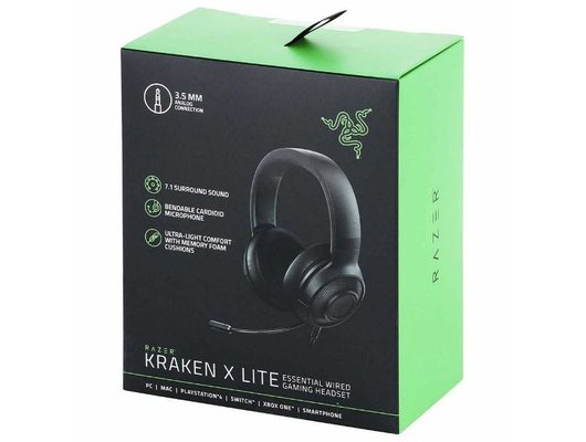 Игровые наушники проводные Razer Kraken X Lite