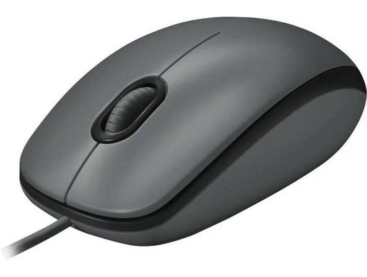 Мышь проводная Logitech M90 черно-серый