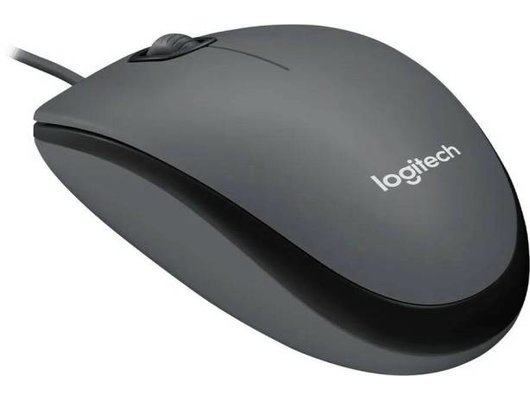 Мышь проводная Logitech M90 черно-серый