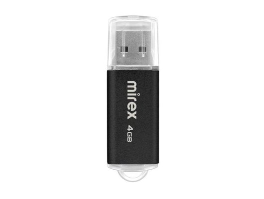 USB Флеш Mirex 4Gb UNIT BLACK (13600-FMUUND04)