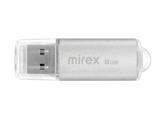 USB Флеш Mirex 8Gb UNIT SILVER (13600-FMUUSI08)