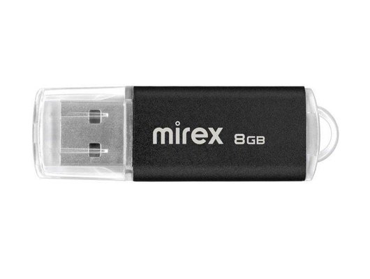 USB Флеш Mirex 8Gb UNIT BLACK (13600-FMUUND08)