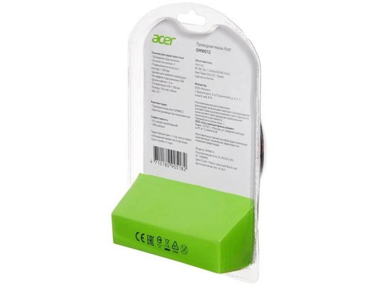Мышь проводная Acer OMW012 черный/красный (ZL.MCEEE.003)