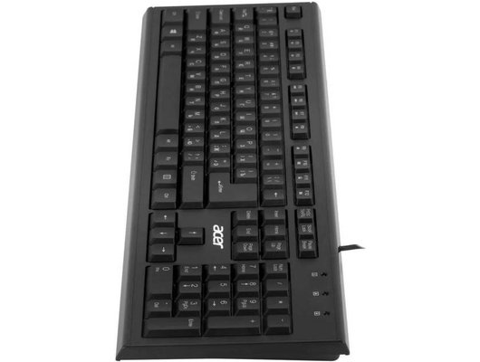 Клавиатура проводная Acer OKW120 черный (ZL.KBDEE.006)