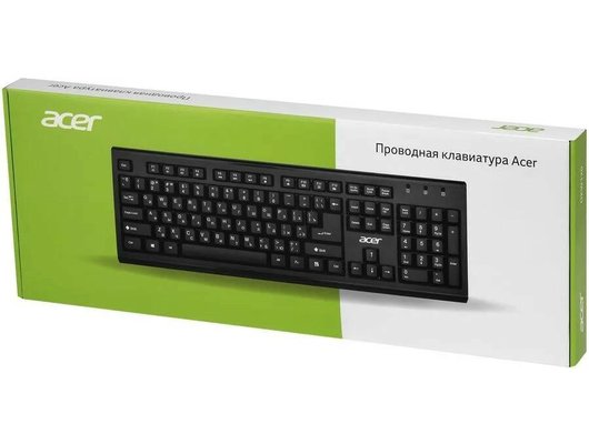 Клавиатура проводная Acer OKW120 черный (ZL.KBDEE.006)