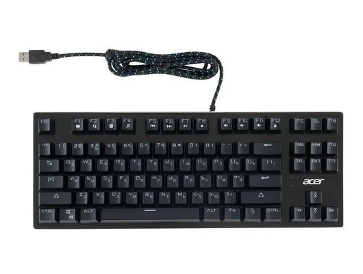 Клавиатура проводная игровая Acer OKW126 механическая черный (ZL.KBDEE.00G)