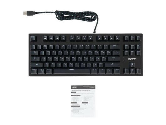 Клавиатура проводная игровая Acer OKW126 механическая черный (ZL.KBDEE.00G)