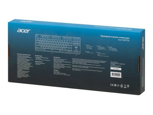 Клавиатура проводная игровая Acer OKW126 механическая черный (ZL.KBDEE.00G)