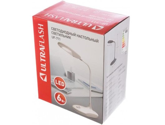 Светильник настольный Ultraflash UF-711  C01 белый