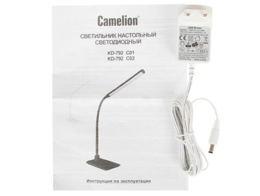 Светильник настольный Camelion KD-792  C01 белый  LED