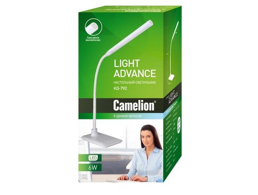 Светильник настольный Camelion KD-792  C01 белый  LED