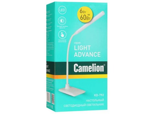 Светильник настольный Camelion KD-792  C01 белый  LED