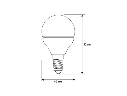 Лампочки LED E14 Ergolux LED-G45-11W-E14-6K