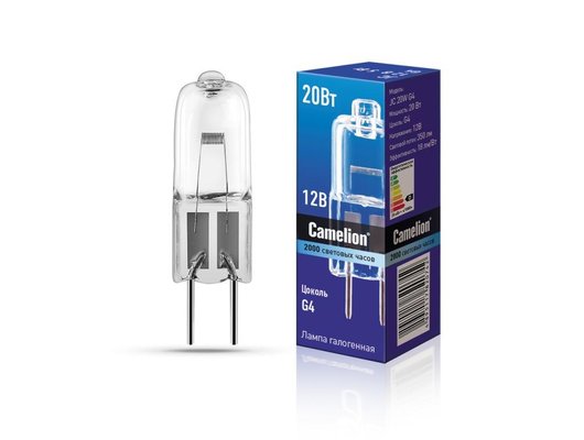 Лампочки галогеновые Camelion  JC 20W G4