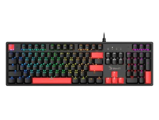 Клавиатура проводная игровая A4Tech Bloody S510N механическая черный