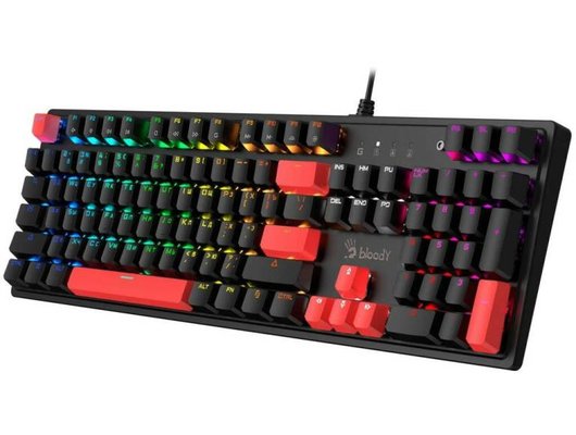 Клавиатура проводная игровая A4Tech Bloody S510N механическая черный