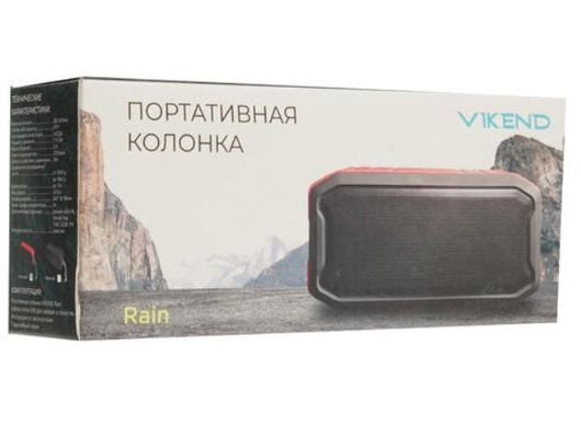 Портативная акустика VIKEND RAIN R КРАСНЫЙ