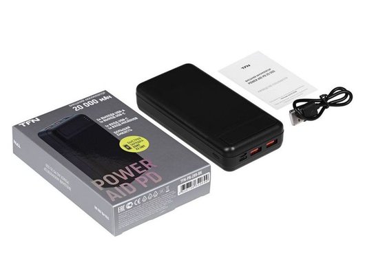 Внешний аккумулятор TFN 20000mAh PowerAid PD 20 black (TFN-PB-289-BK)
