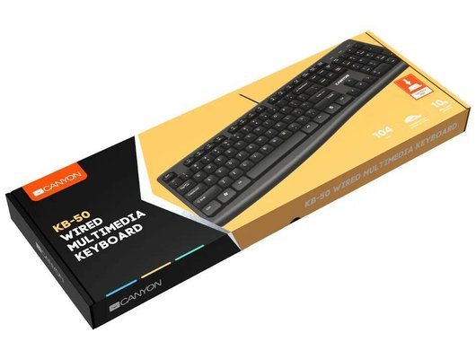 Клавиатура проводная Canyon CNE-CKEY5-RU