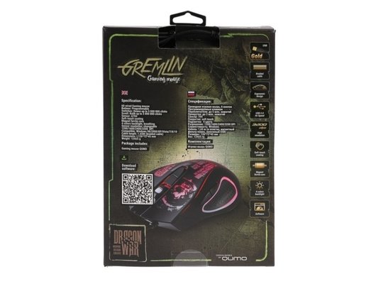 Мышь проводная игровая Qumo Gremlin M37