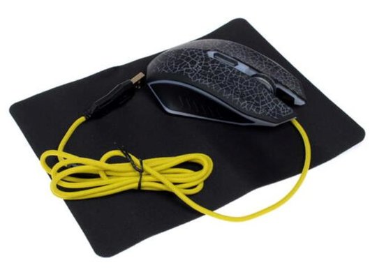 Мышь проводная игровая Qumo Solaris M10 + коврик