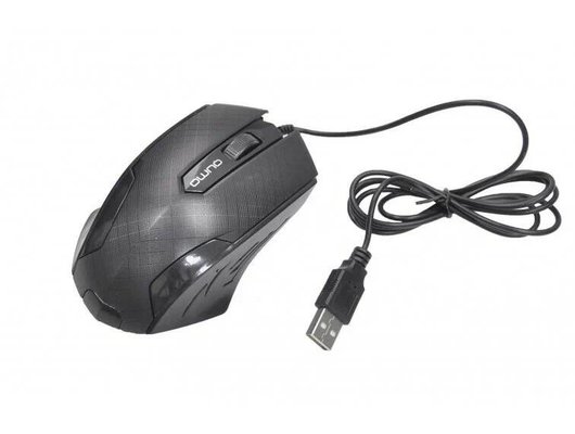 Мышь проводная Qumo Office M14 Black