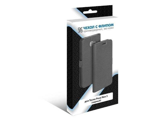 Чехол DF для Tecno Pova Neo 3 tFlip-31 (black)