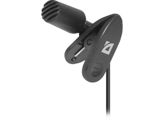 Микрофон Defender MIC-109 на прищепке, черный
