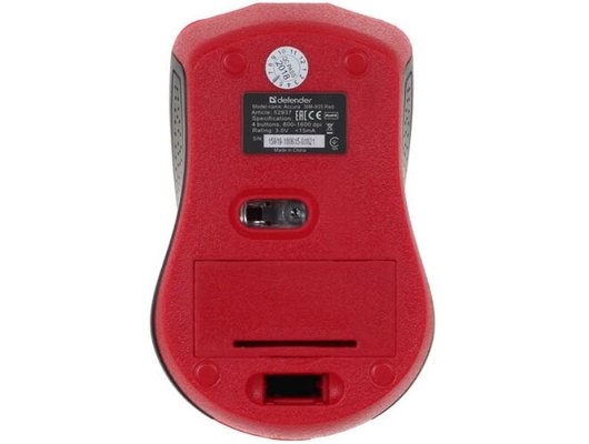 Мышь беспроводная Defender Accura MM-935 красный