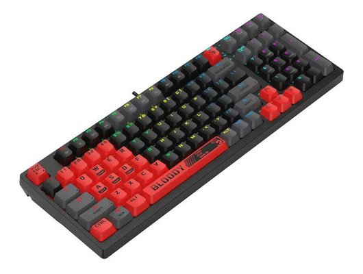 Клавиатура проводная игровая A4Tech Bloody S98 механическая красный/черный (SPORTS RED)