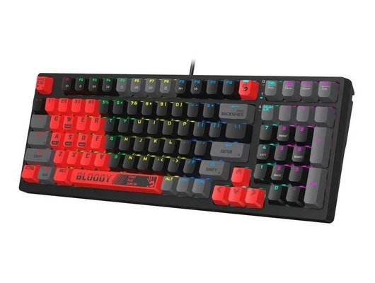 Клавиатура проводная игровая A4Tech Bloody S98 механическая красный/черный (SPORTS RED)