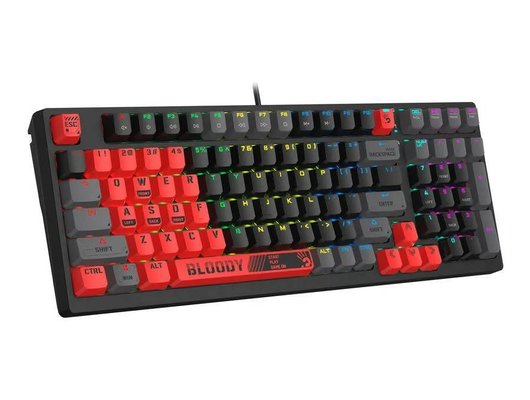 Клавиатура проводная игровая A4Tech Bloody S98 механическая красный/черный (SPORTS RED)
