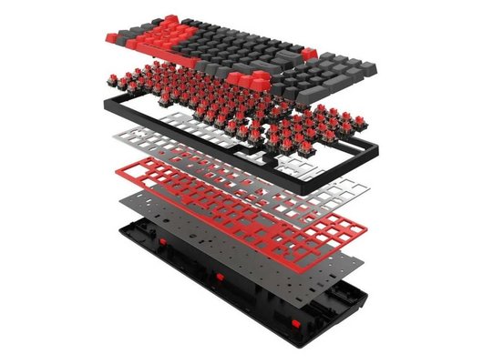 Клавиатура проводная игровая A4Tech Bloody S98 механическая красный/черный (SPORTS RED)