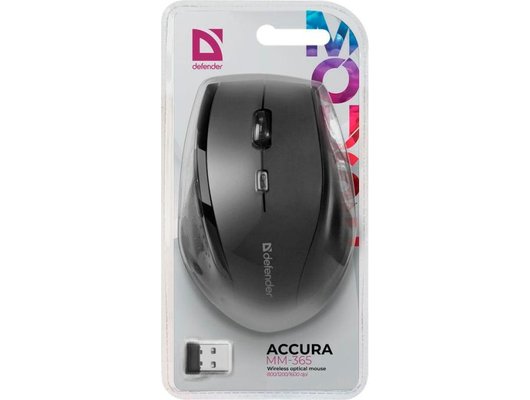 Мышь беспроводная Defender Accura MM-365 черный