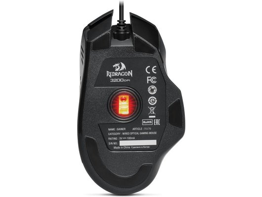Мышь проводная игровая Redragon Gainer