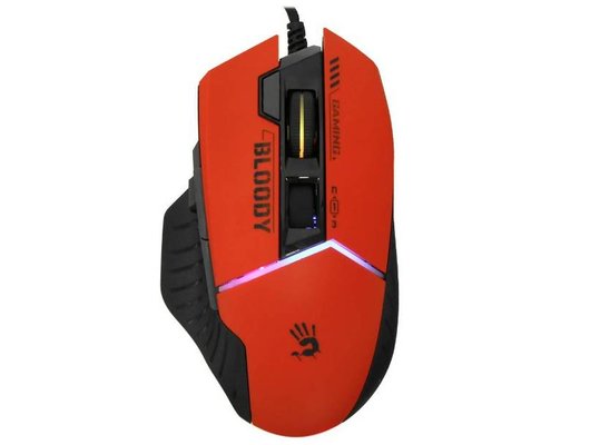 Мышь проводная игровая A4Tech Bloody W95 Max Sports красный/черный