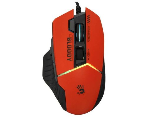 Мышь проводная игровая A4Tech Bloody W95 Max Sports красный/черный
