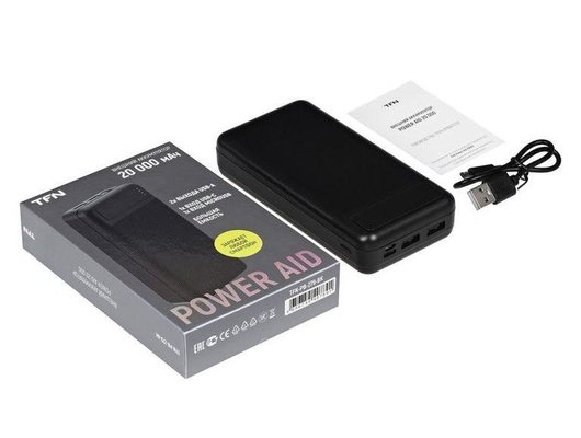Внешний аккумулятор TFN 20000mAh PowerAid black (TFN-PB-279-BK)