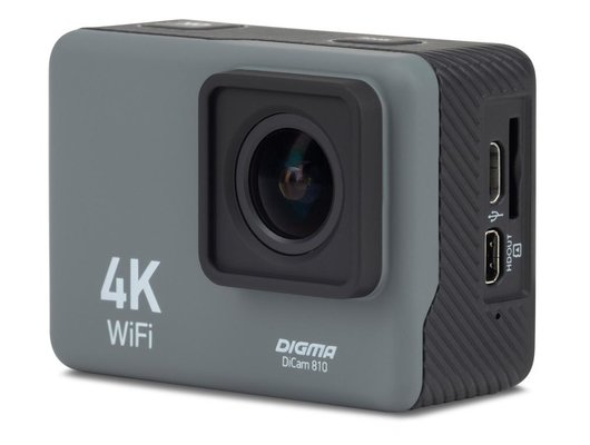 Экшн-камера Digma DiCam 810 серый