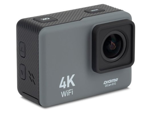 Экшн-камера Digma DiCam 810 серый