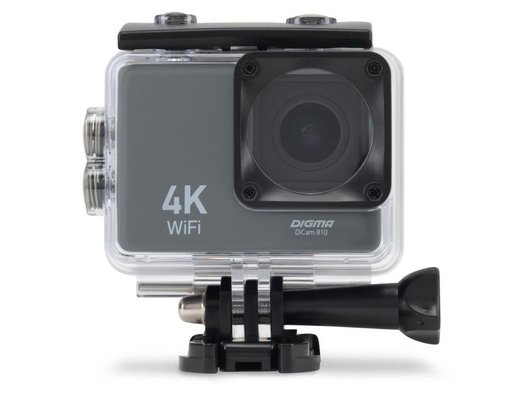 Экшн-камера Digma DiCam 810 серый