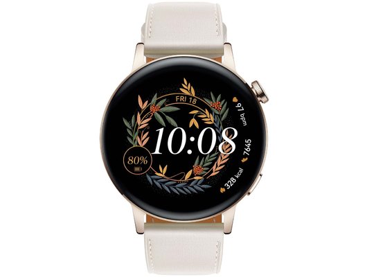 Смарт часы HUAWEI WATCH GT 3 WHITE LEATHER STRAP (MILO-B19V)
