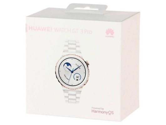 Смарт часы HUAWEI WATCH GT 3 PRO WHITE CERAMIC STRAP (FRIGGA-B19T)