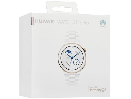 Смарт часы HUAWEI WATCH GT 3 PRO WHITE CERAMIC STRAP (FRIGGA-B19T)