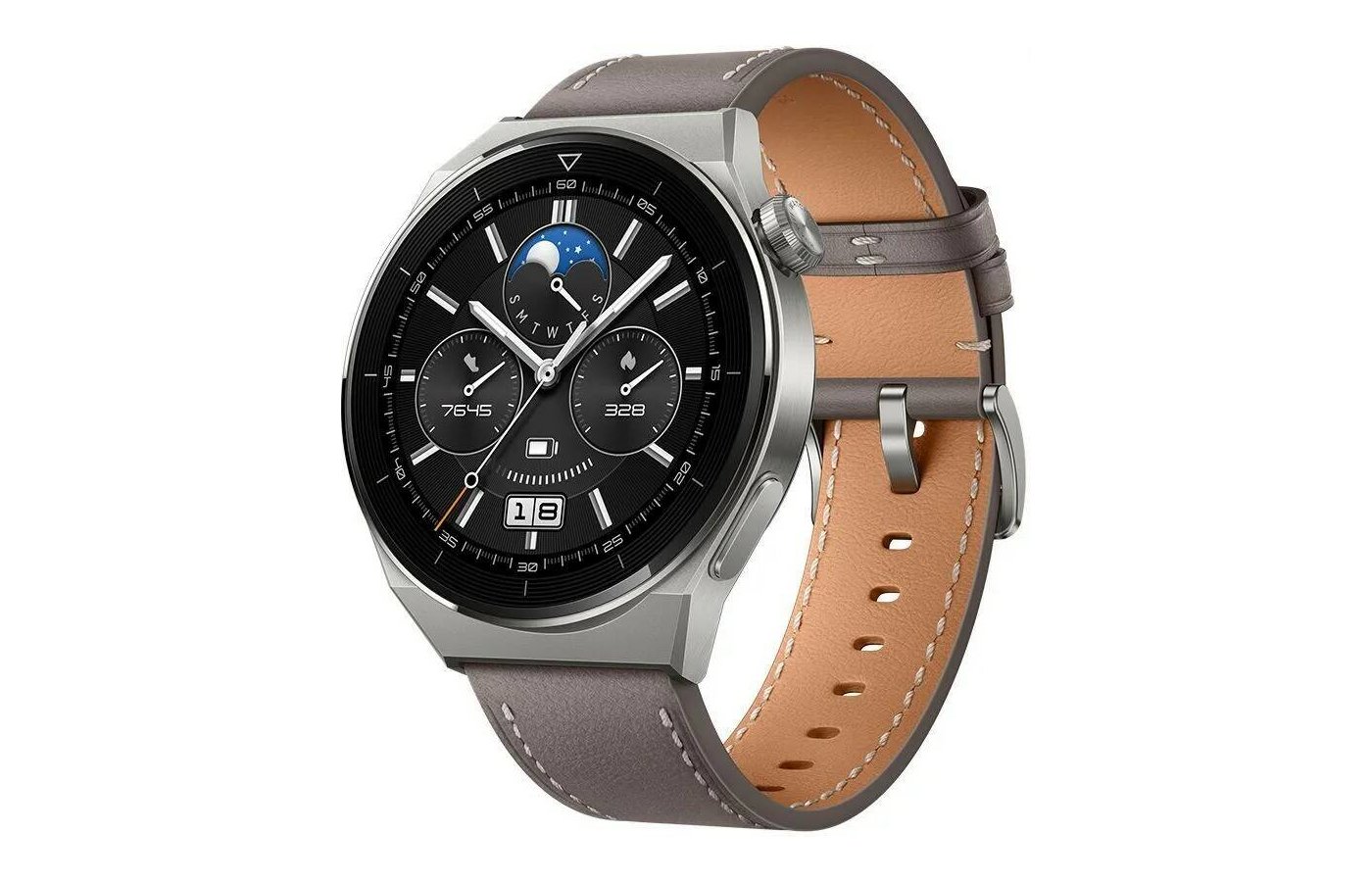 Смарт часы HUAWEI WATCH GT 3 PRO GREY LEATHER STRAP (ODIN-B19V) - купить в  интернет-магазине RBT.ru. Цены, отзывы, характеристики и доставка в  Челябинске