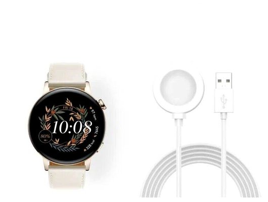 Смарт часы HUAWEI WATCH GT 3 WHITE LEATHER STRAP (MILO-B19V)