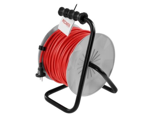 Силовой удлинитель Ресанта СУ-2х1-50/2 (с выкл. 4 розетки) Удлинитель силовой на катушке (61/118/5)