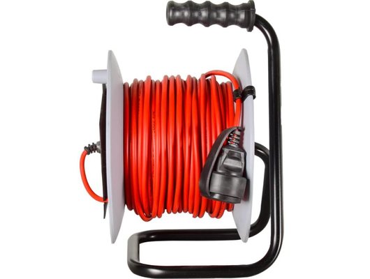 Силовой удлинитель Ресанта СУ-2х1-50/2 (с выкл. 4 розетки) Удлинитель силовой на катушке (61/118/5)