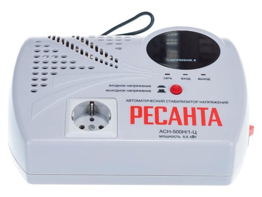 Стабилизатор напряжения РЕСАНТА АСН-500Н/1-Ц